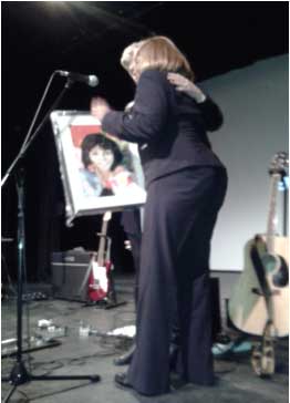 Gloria Jones gave a passionate speech about how much the school already means to the students