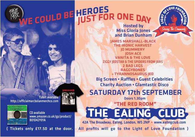We Could Be Heroes Just For One Day Event